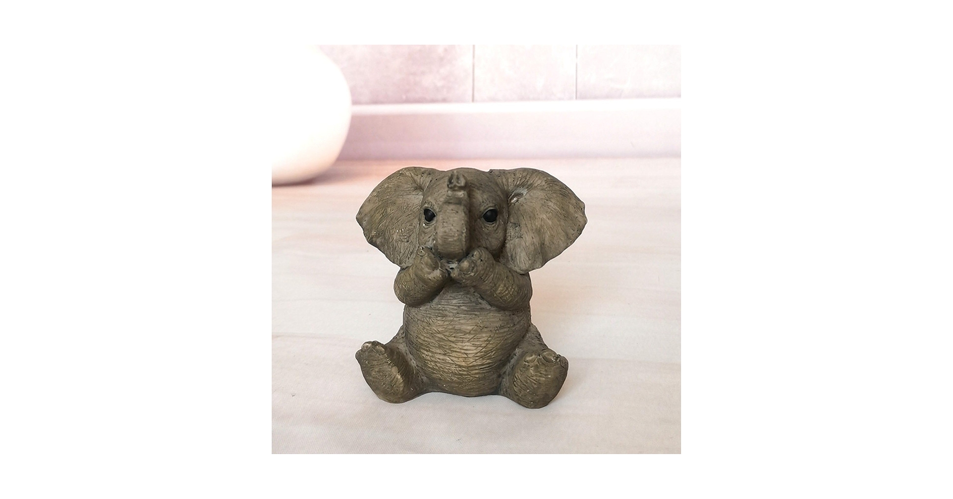 Amazon.co.jp: 象の置物 かわいい ミニ象 樹脂製 玄関小物